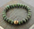 Mala Beads,Jewelry,New Items,Mother's Day,Men's Jewelry Default Bob Burkett Skull Wrist Mala With Czech Glass wm211
