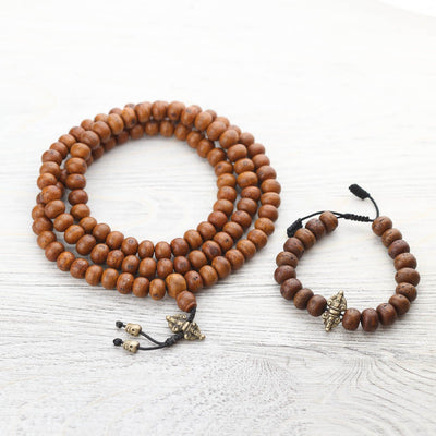 Bodhi Seed mala Beads Necklace Buddhist Meditation Big 14-16 mm 27