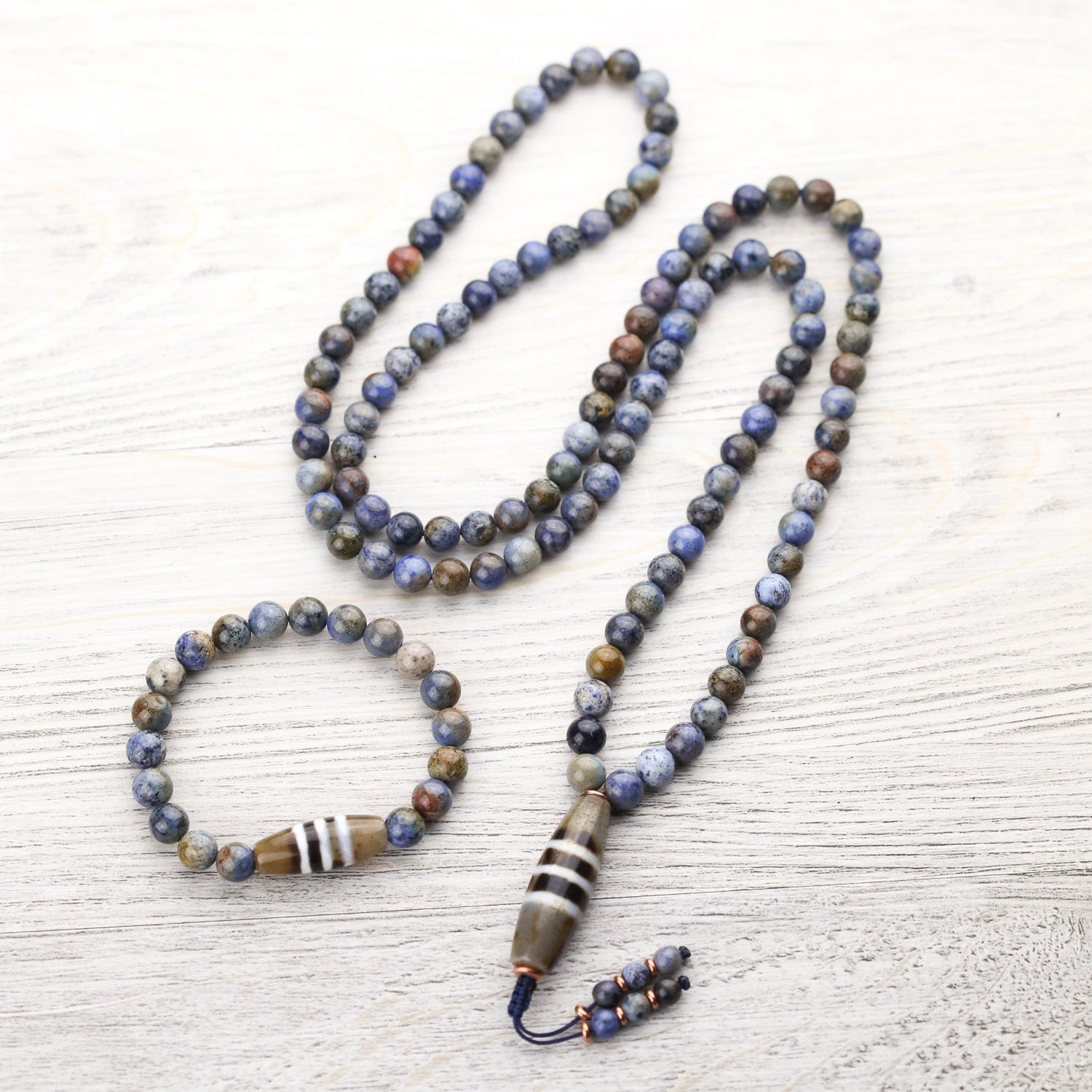 Mala Beads Nirvana Dzi Mala & Bracelet Set SET026