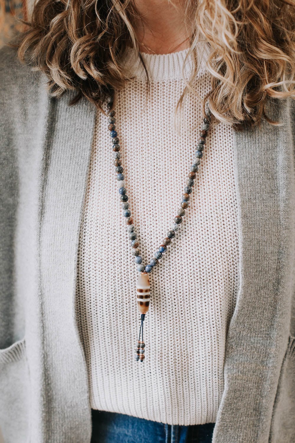 Mala Beads Nirvana Dzi Mala ML845