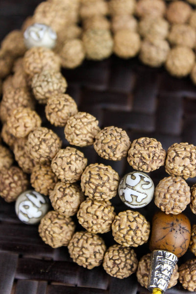 Mala Beads Om Clarity and Kindness Rudraksha Mala ML504