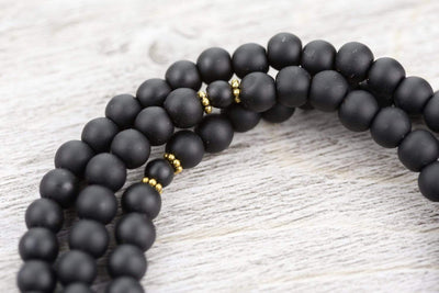 Onyx Eternal Knot Mala