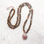 Mala Beads Petrified Wood Parasol Mala ML856