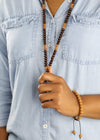 Mala Beads Rosewood and Rudraksha Healing Mala ML574