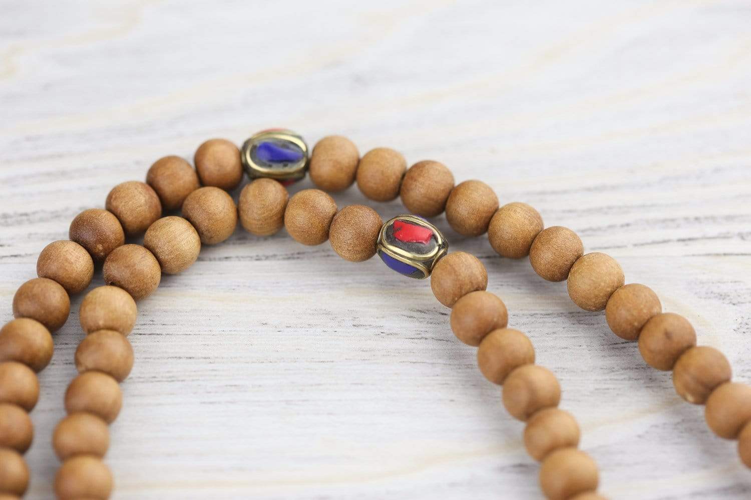 Aromatic Sandalwood Mala Bead Necklace for Reiki, Yoga, Meditation