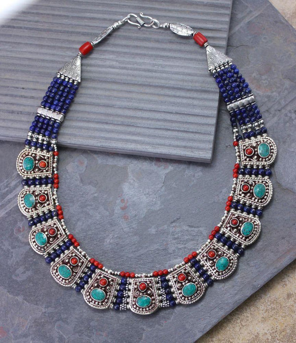 Handcrafted Tibetan jewelry Necklace for woman. Sold by Per Piece -  Madeinindia Beads at Rs 2400.00, Varanasi