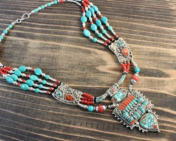 Tibetan Tranquility Turquoise Necklace - DharmaShop