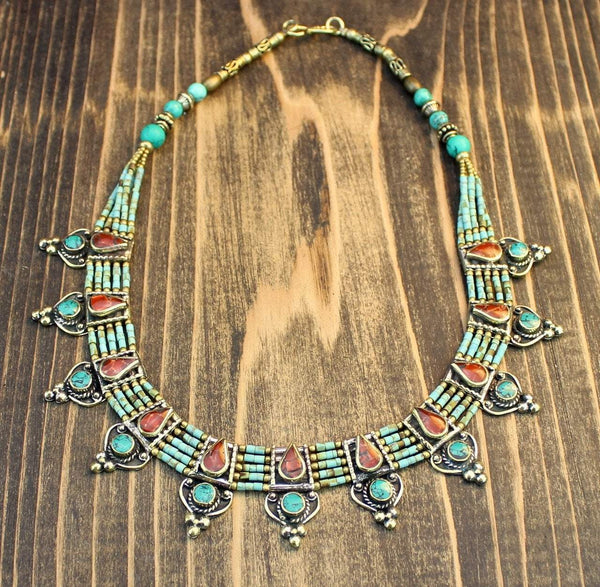 Turquoise Mountain Trek Necklace - DharmaShop