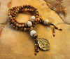 One of a Kind,Jewelry,Mala Beads,New Items,Tibetan Style,Men's Jewelry,Men,Women Default Grounding Energy Mala with Picture Jasper ml466