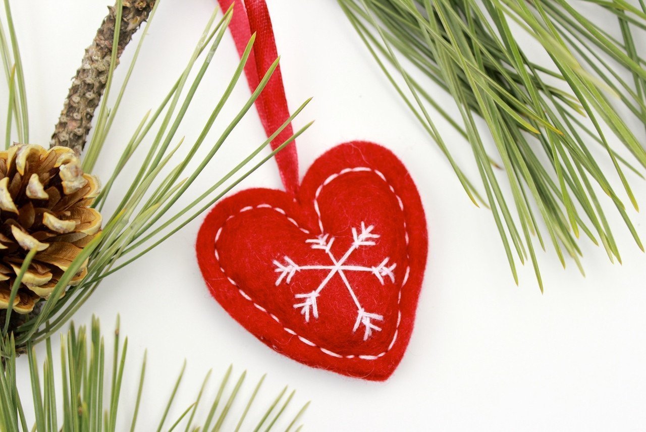 Fair Trade Red Heart Ornament - DharmaShop