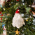 Ornaments Default Felt Yeti Ornament with Santa Hat ho005