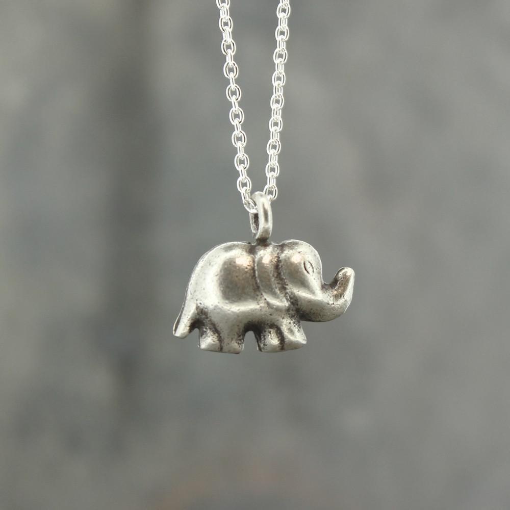 Simply Gorgeous Small Silver Elephant Pendant Necklace Silver Chain Pendant  for Women and Girls Silver-plated Plated Mother of Pearl Chain Silver Alloy  Pendant Price in India - Buy Simply Gorgeous Small Silver