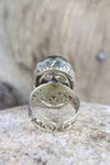 Rings Labradorite Skull Ring JR226