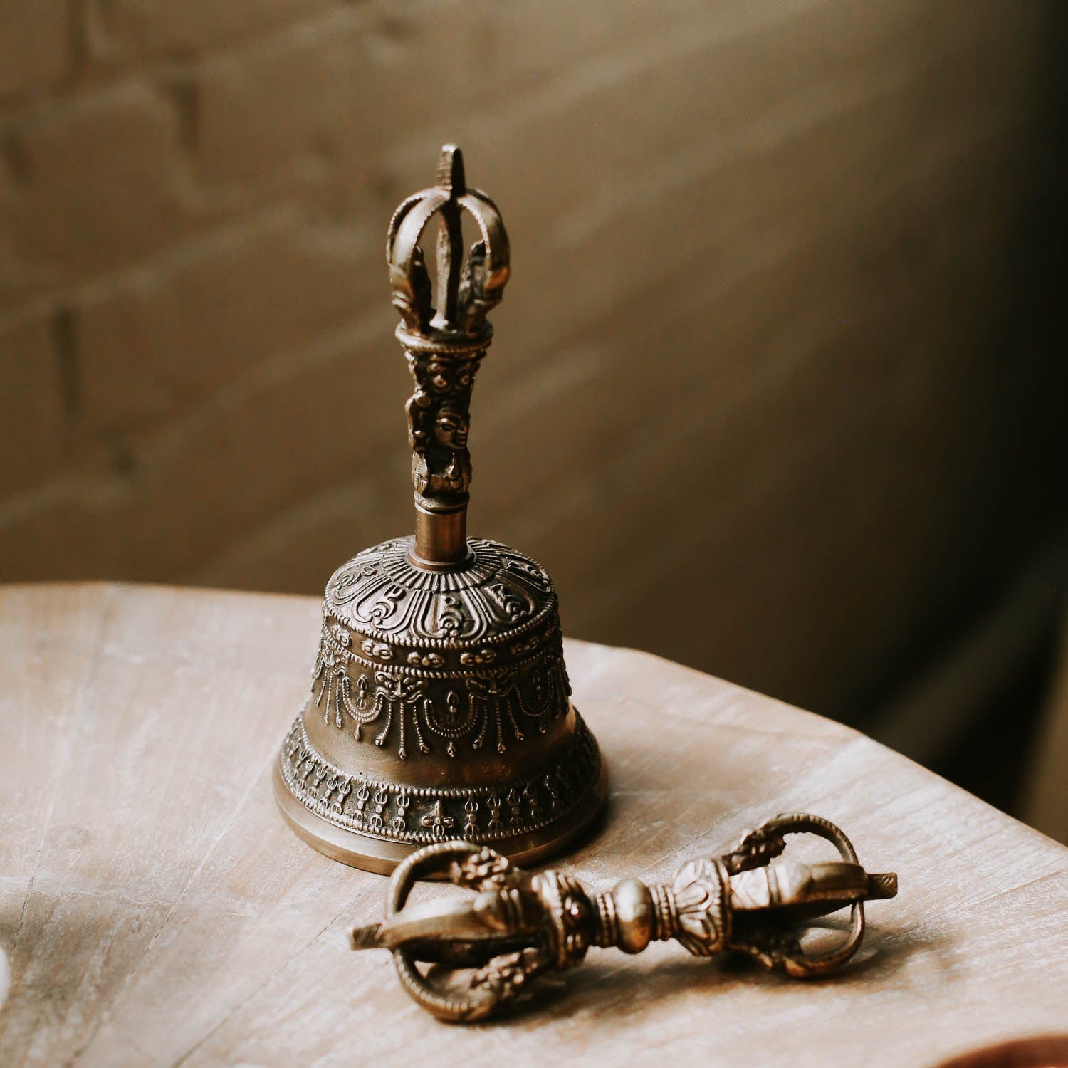 Old Handcrafted Tibetan Bell Charms Old Brass Tibetan Bells