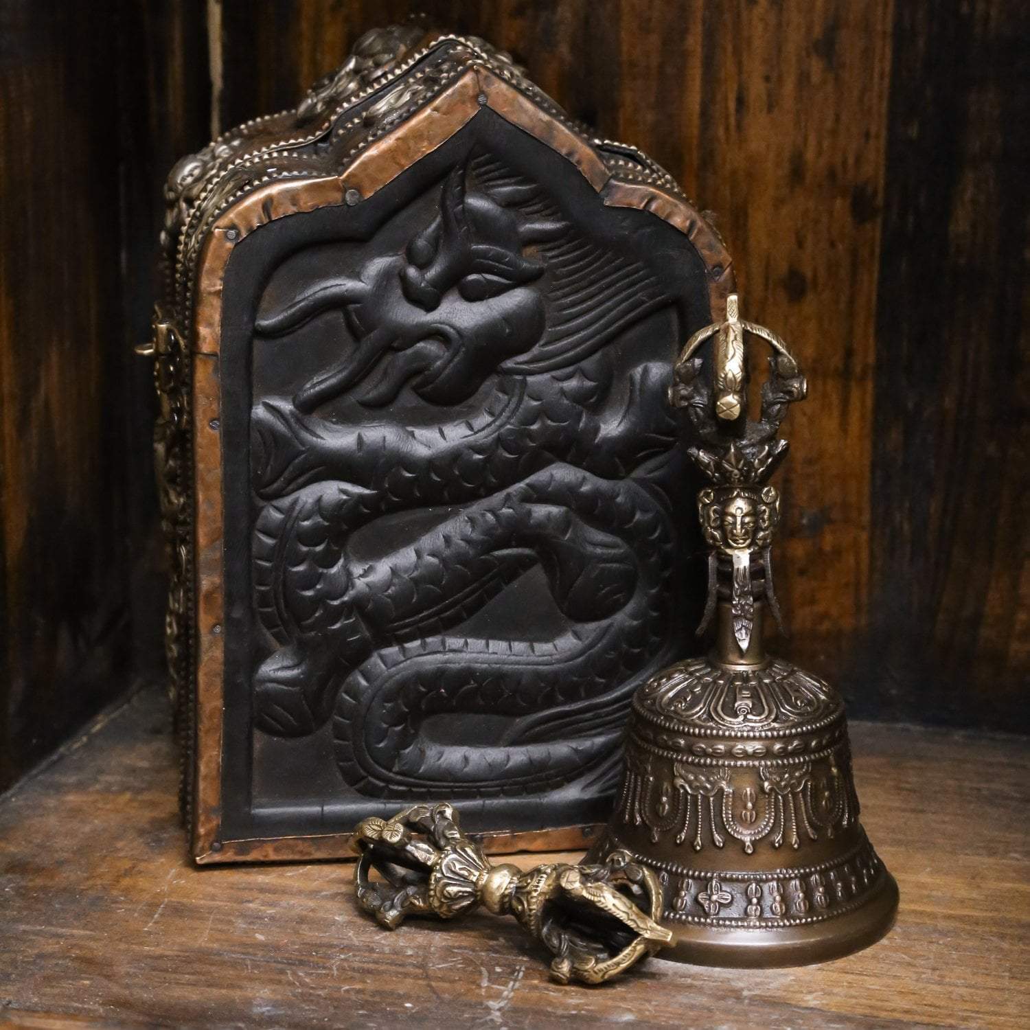 Magical Tibetan Bell and Dorje Box