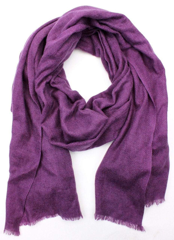 100% Pashmina Shawl in Dark Purple - DharmaShop