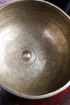 Singing Bowls Auspicious Symbols & Flaming Dorje Lingham Bowl