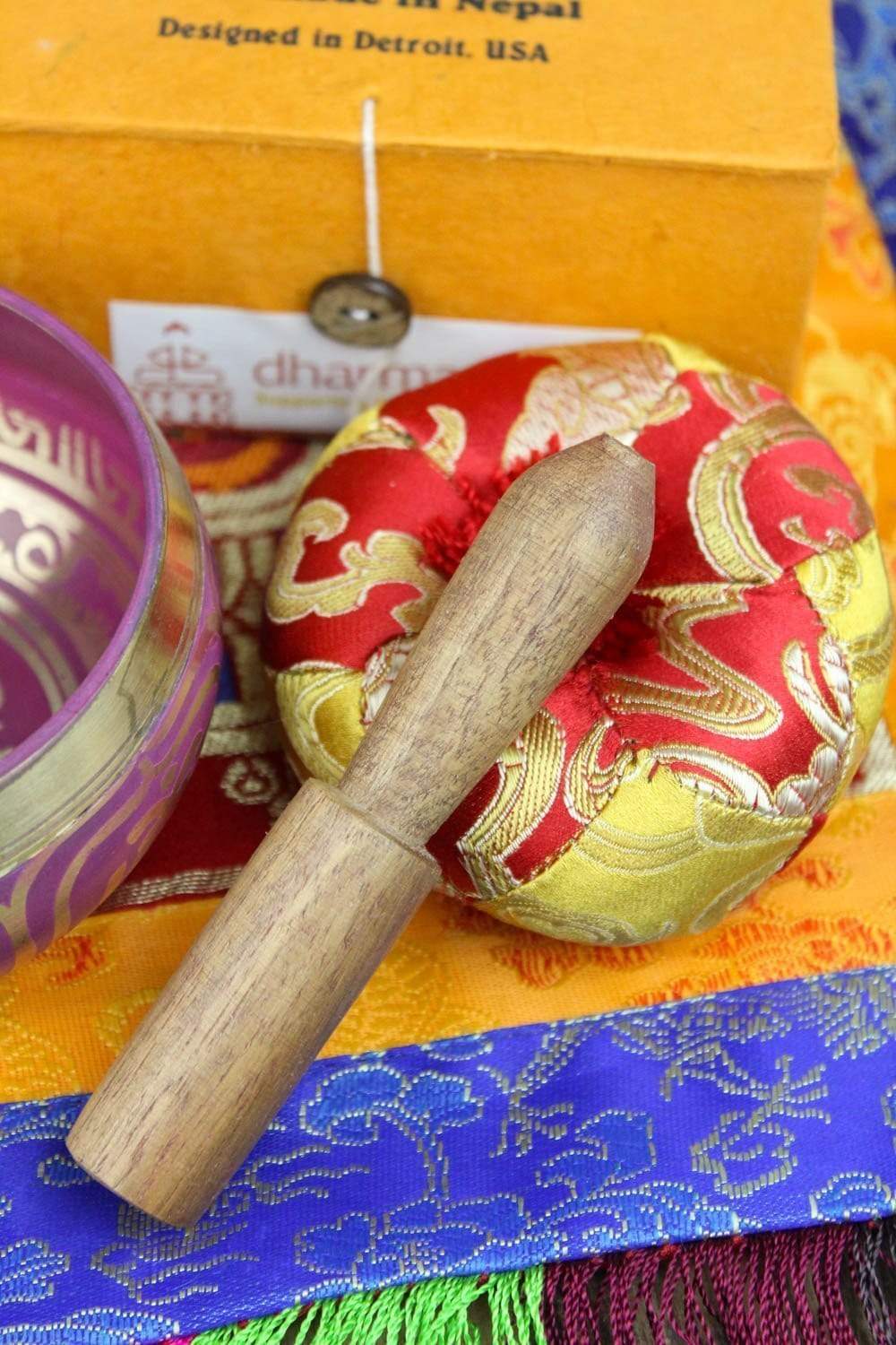 Colorful Singing Bowl Gift Set DharmaShop