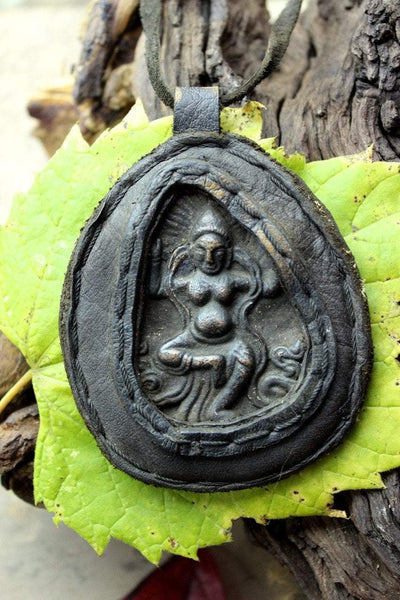 Statues,Jewelry,New Items,Gifts,Buddha,Tibetan Style,Men's Jewelry Default Yogini Leather Wrapped Amulet UN001