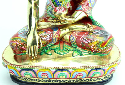 Statues,One of a Kind,New Items,Buddha,Tibetan Style Default Hand Painted One-of-a-Kind 9 inch Shakyamuni Statue ST097C