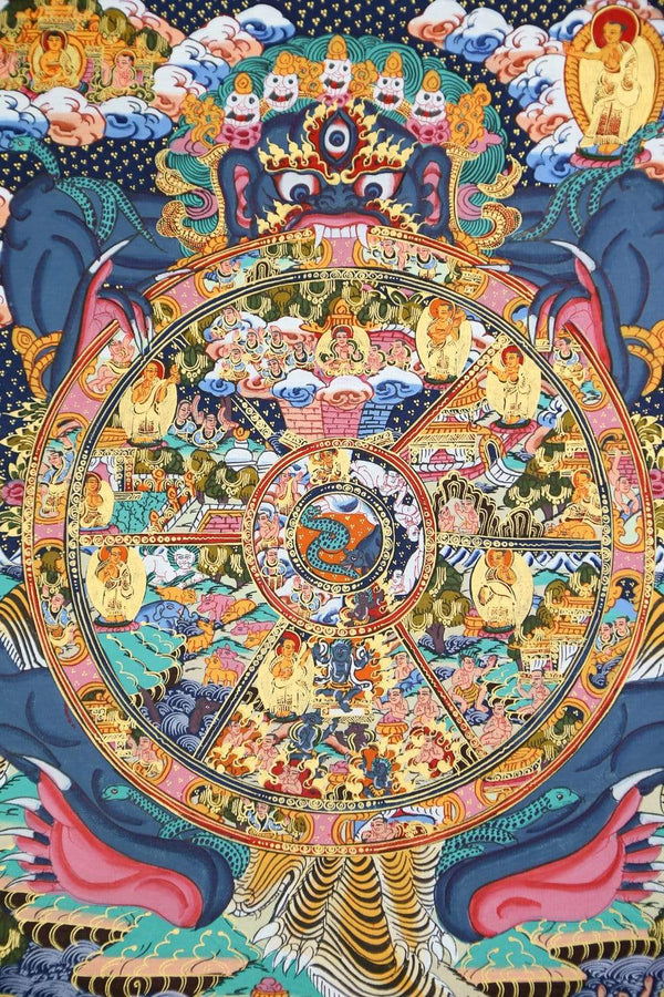 Wheel of Life Samsara Thangka - DharmaShop