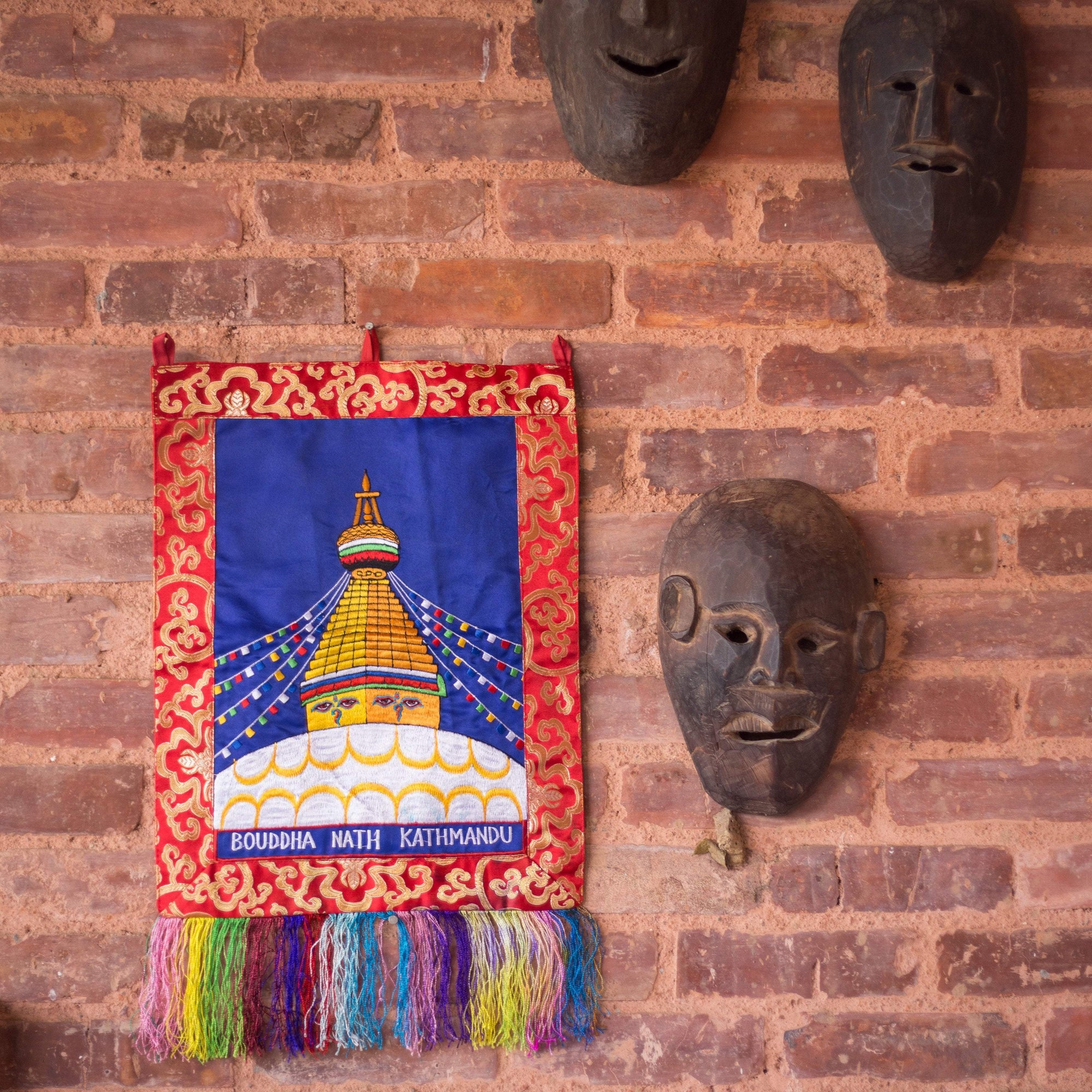 Boudhanath Embroidered Wall Hanging - DharmaShop