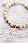 Wrist Malas Default Lotus Seed Wrist Mala With Om Charm wm081