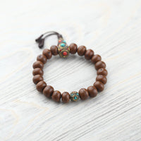 Wrist Malas Large Traditional Tibetan Bodhi Wrist Mala WM619.LG