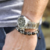 Wrist Malas Men's Dzi Bone Wrist Mala WM012