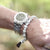 Wrist Malas Men's Stretchy Skull Bead Wrist Mala WM011