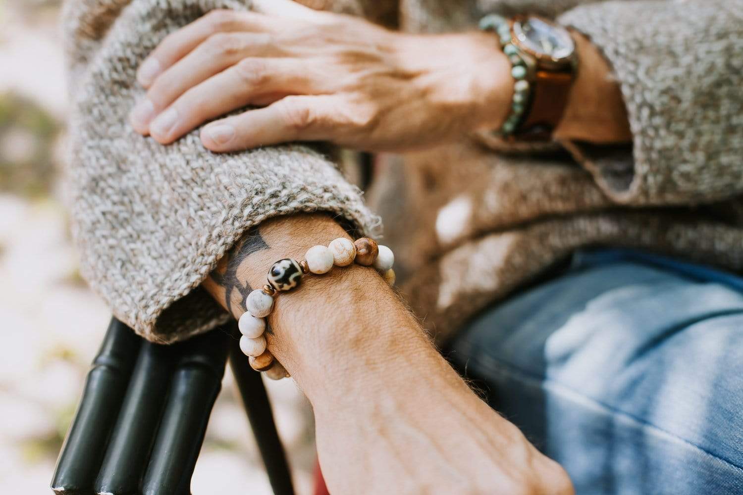 Wrist Malas Protective Tiger Eye Dzi Bracelet