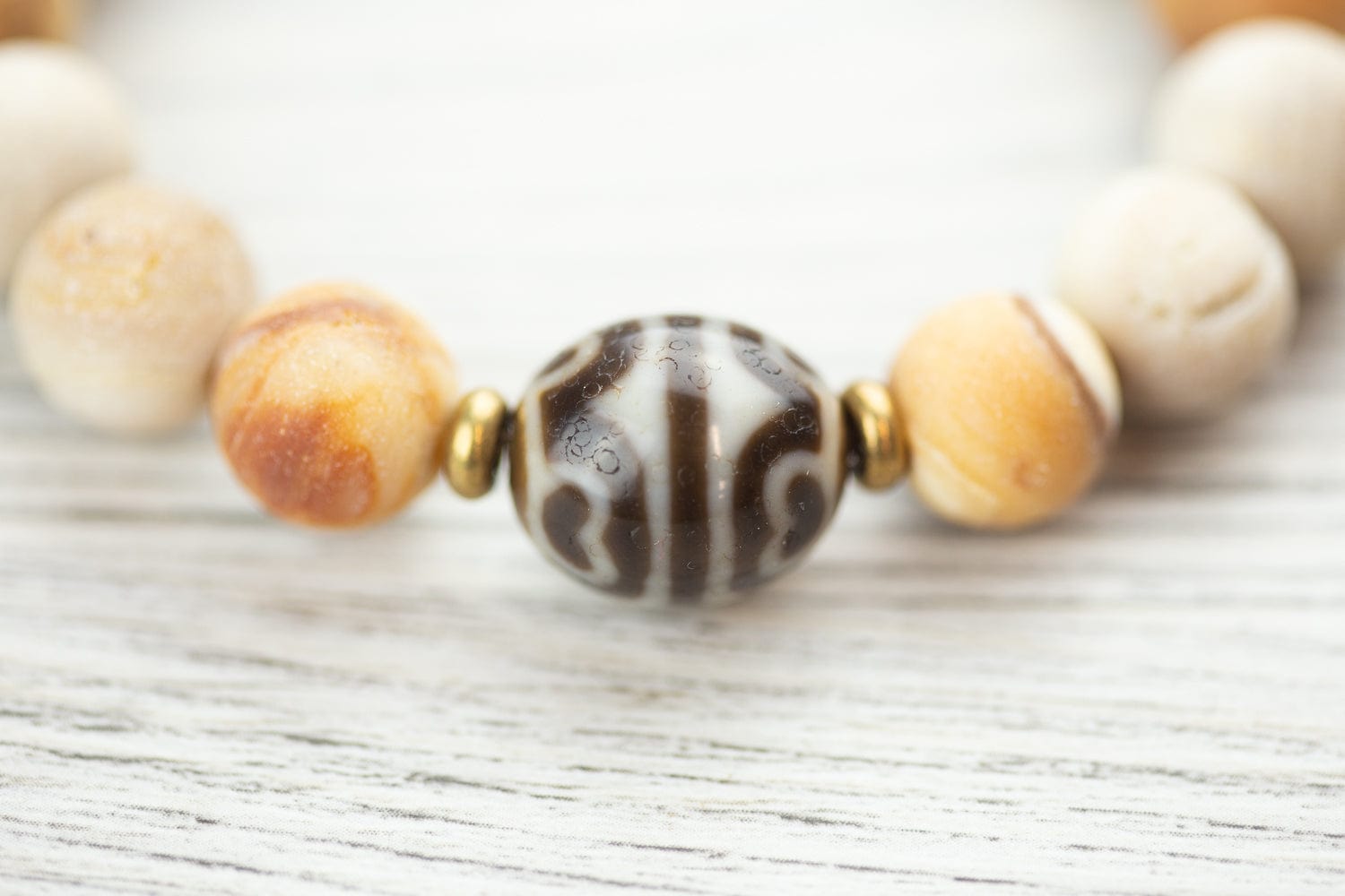 Wrist Malas Protective Tiger Eye Dzi Bracelet