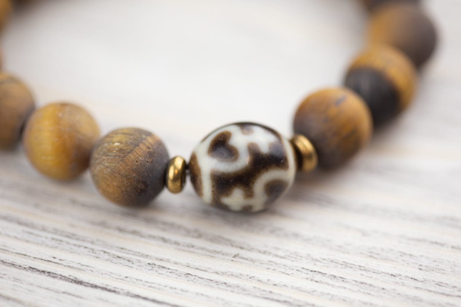 Wrist Malas Protective Tiger Eye Dzi Bracelet