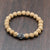 Wrist Malas Rudraksha Om Mani Wrist Mala WM482