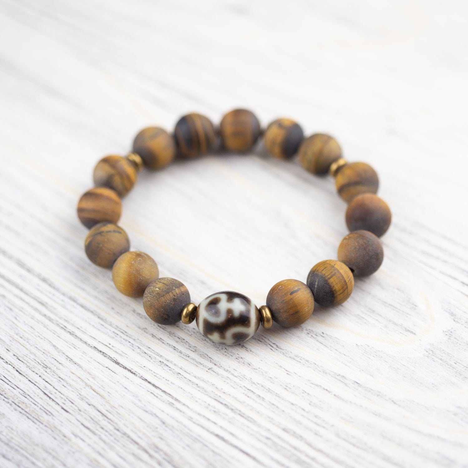 Wrist Malas Tiger Eye Protective Tiger Eye Dzi Bracelet WM642