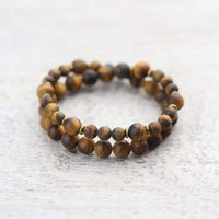 Wrist Malas Tiger Eye Strength Double Wrap Bracelet