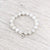 Wrist Malas White Tara Lotus Compassion Wrist Mala WM429